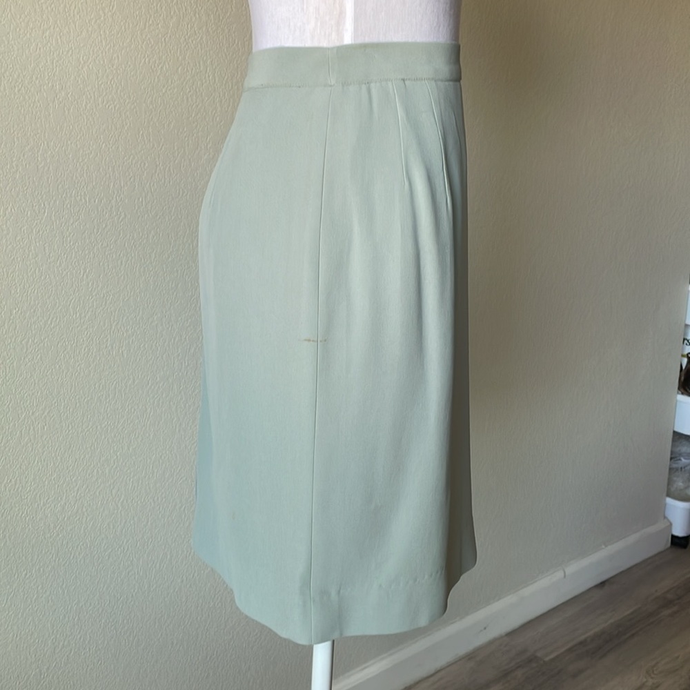 Giorgio Armani mint green straight skirt size 12 - Picture 2 of 7